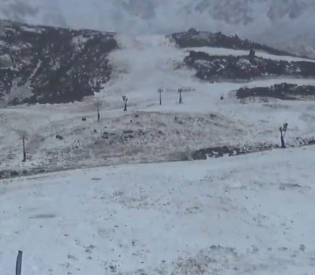 La fotografia mostra l'estat de l'estació d'esquí d'Ordino Arcalís