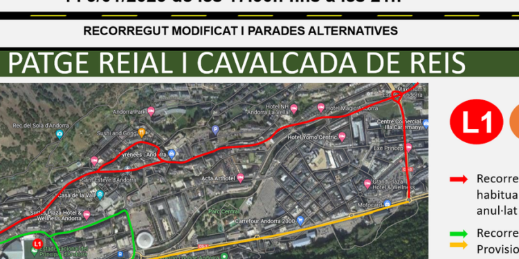 Com queden els horaris de bus per la cavalcada dels Reis?