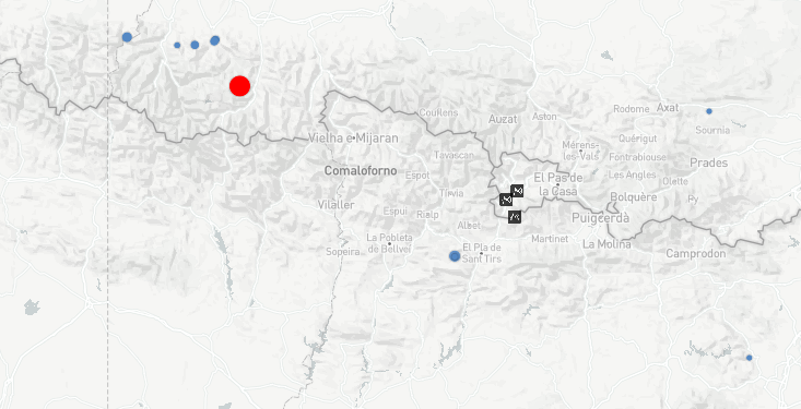 Moviment sísmic de magnitud 3.6 als Alts Pirineus