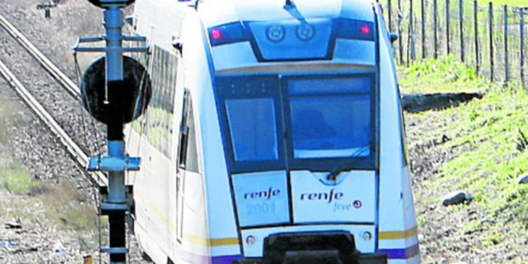 Imatge d'un tren prop del lloc dels fets.