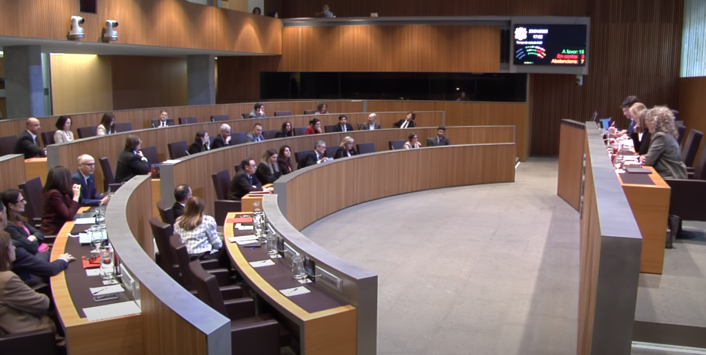 Sessió del Consell General.