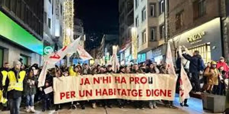 Manifestació per l'habitatge. Foto: Arxiu.