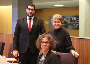 Pere Baró, Susanna Vela i Judith Casal.
