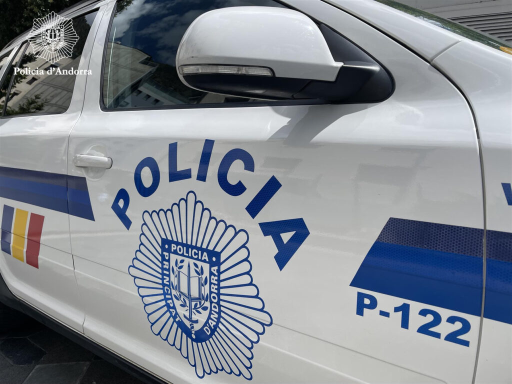 Cotxe patrulla de la policia andorrana. Foto: Policia.