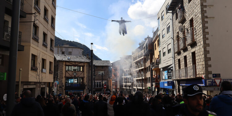 Penjada del Carnestoltes a Encamp. Foto: ANA.