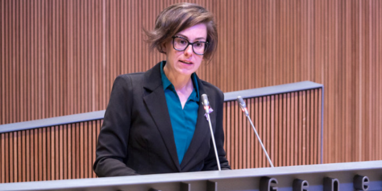 Núria Segués al Consell General.