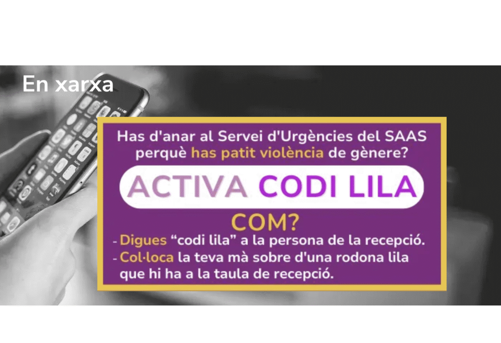 Imatge d'un codi lila. Foto: IAD.
