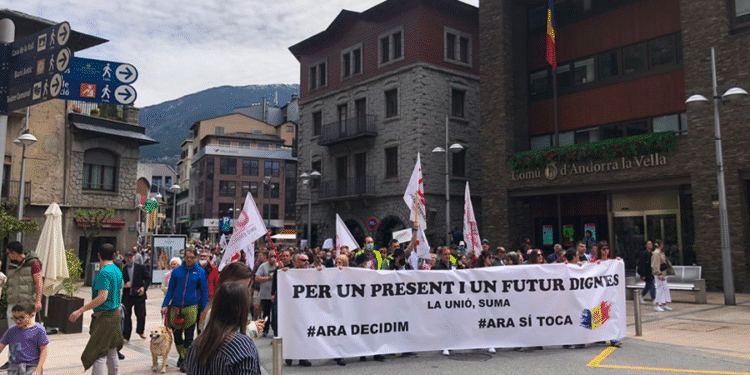 Manifestació 1 de maig. Foto: Arxiu.