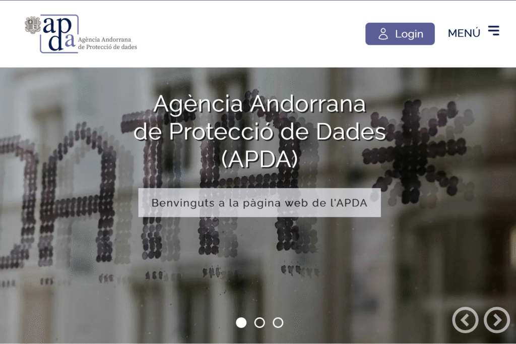 Pàgina web de l'Apda. Foto: Apda.