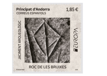 Nou segell de Correos dedicat al jaciment arqueològic del Roc de les Bruixes