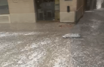 Granissada a Andorra la Vella.
