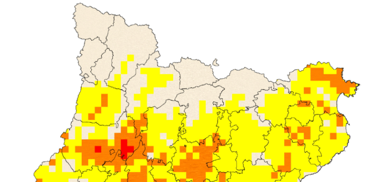 Mapa de risc d'incendi.