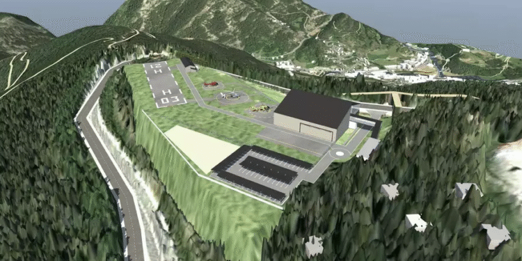 Render del futur heliport.