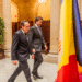 El síndic general, Carles Ensenyat, i el president del parlament de Catalunya, Josep Rull.