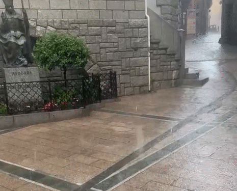 Pluja a Andorra.