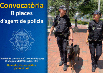 Convocatòria de places de policia.