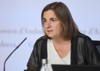 La ministra d'Afers Socials, Trini Marín, en roda de premsa aquesta setmana.
