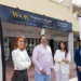 L'equip de Naudi en la porta de la immobiliària de la seva propietat a Eivissa. Foto: Diari d'Eivissa.