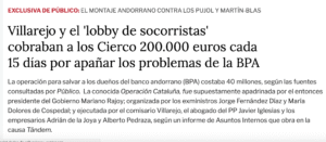 Público va revelar els àudios on s'explica que Villarejo cobrava 400.000 euros dels Cierco al mes. Foto: Público.