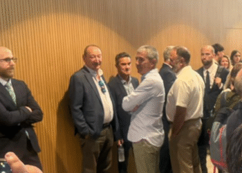 Entrada a la sala de la Seu de la Justícia on s’ha llegit la sentència del cas BPA. Foto: Digitalandorra.