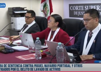Moment de lectura de la sentència. Foto: Comercio de Perú