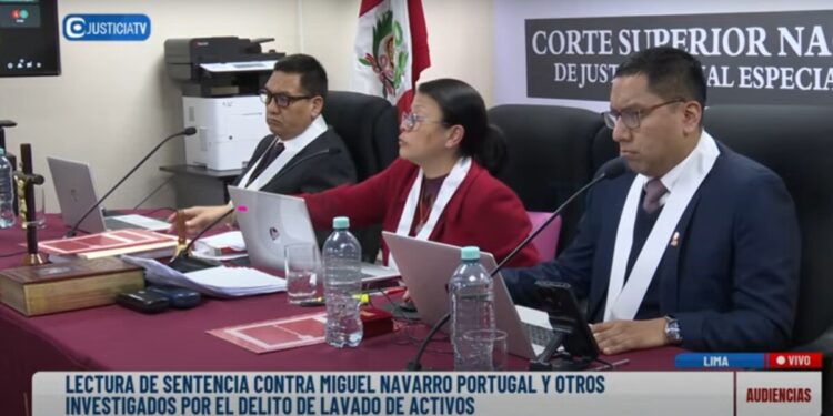 Moment de lectura de la sentència. Foto: Comercio de Perú