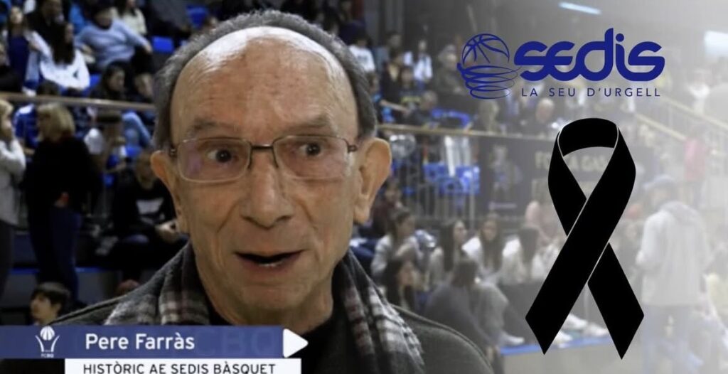 Pere Farràs Oliva ha mort als 87 anys. Foto: Sedis Bàsquet.