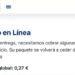 Imatge de la pàgina web fraudulenta.