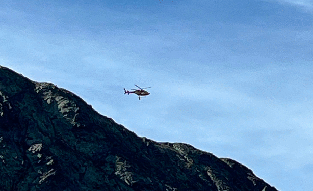 Imatge de l'helicòpter de rescat.