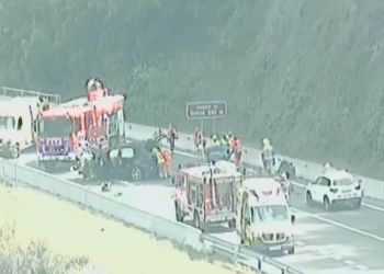 L'accident que ha fet tallar el túnel del Cadí.