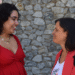 La vicepresidenta de DiversAND, Isabella Vargas, i la presidenta de Stop Violències, Vanessa Mendoza.