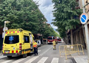 Intervenció dels Bombers per una olla cremant a la Seu