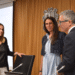 La secretària d’Estat d’Igualtat i Participació Ciutadana, Mariona Cadena, moments abans de la compareixença al davant de la comissió legislativa d’Afers Socials i Igualtat.