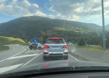 Importants retencions a la sortida d’Andorra per un control de la Guàrdia Civil