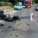 L'accident d'una moto a l'Hospitalet. Foto: LD.