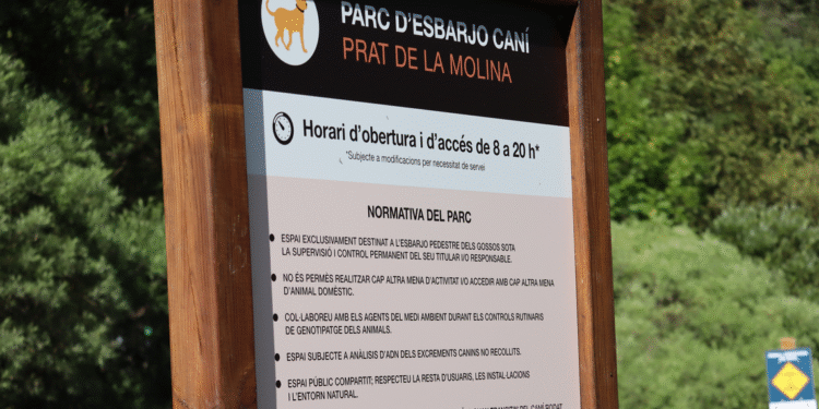 Entra en funcionament el parc caní de Sornàs