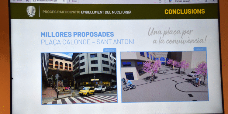 Queda desert el concurs per reformar la plaça Calonge de Sant Julià