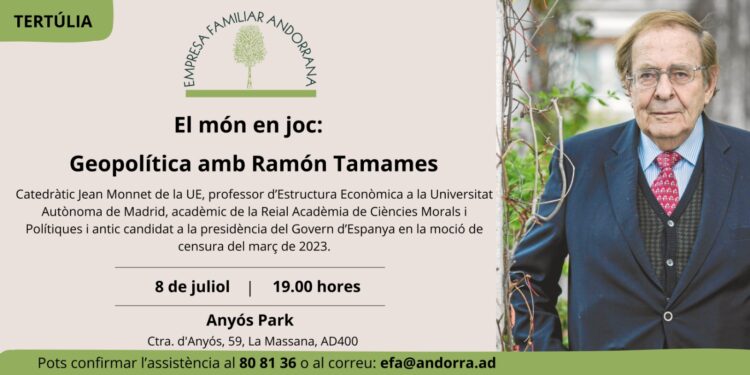 El polèmic Ramón Tamames oferirà una conferència a Andorra