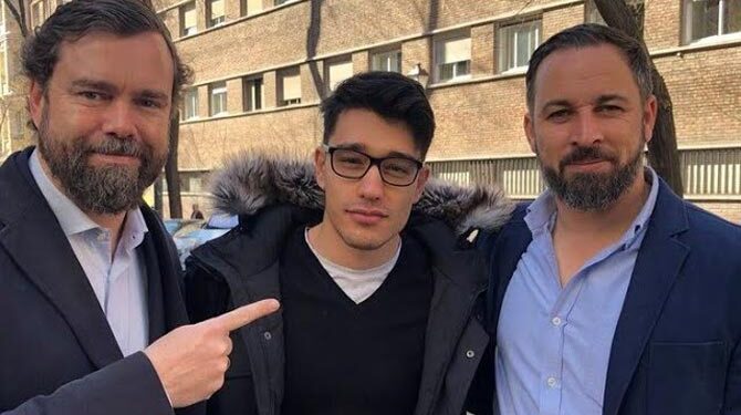 Wall Street Wolverine amb Abascal i Espinosa de los Monteros. Foto: Canarias-Semanal.