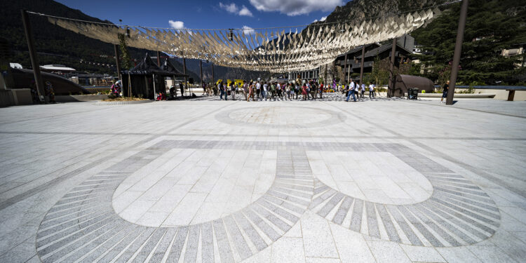 La nova plaça. Foto: Comú d'Andorra la Vella/Tony Lara