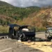 Imatge d'un accident amb sis morts a l'RN20. Foto: Arxiu.