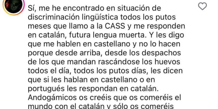 “Si querés cobrar algo, hablame en español”