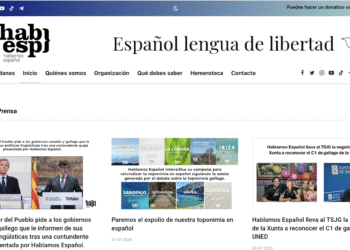 Imatge de la pàgina de l'entitat Hablamos Español d'Hispanohablantes.es. Foto: Google.