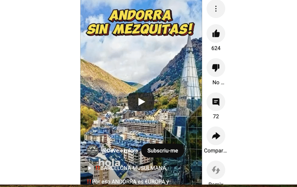 Imatge del vídeo sobre Andorra. Foto: YouTube.