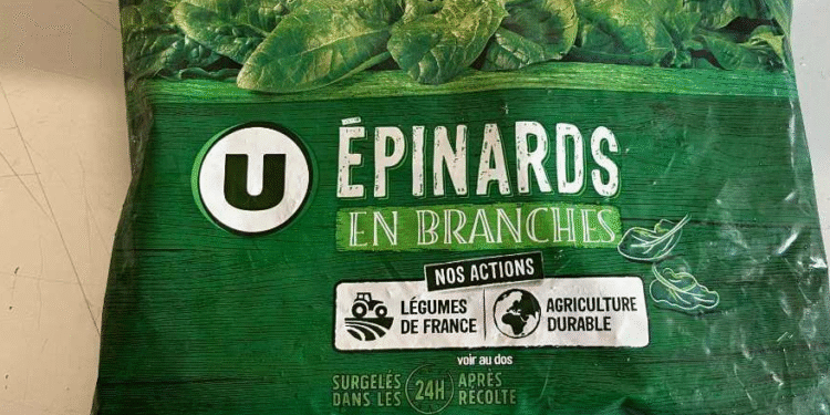 Salut retira un lot d’espinacs congelats marca U