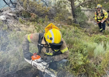 Un llamp provoca un incendi a Alins que ha cremat 8.000 m²