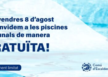 Aquest divendres l’accés a les piscines comunals d’Escaldes serà gratuït