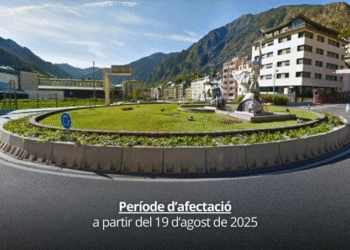 Part del cartell de Mobilitat on es recorda el tall.