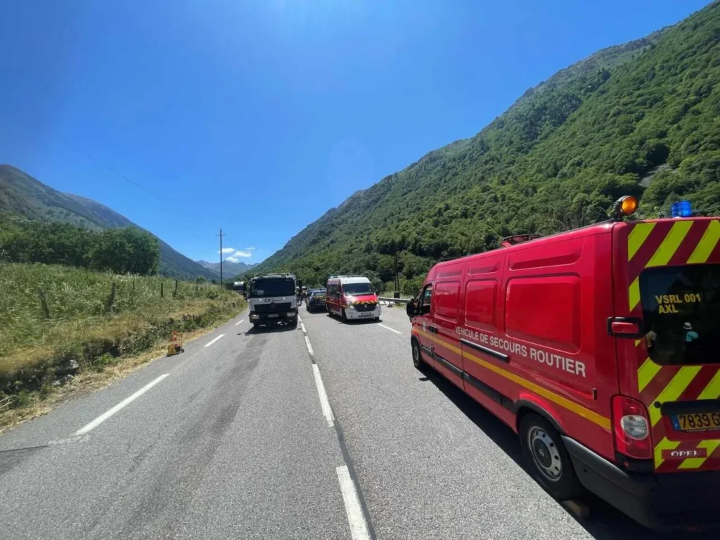 Accident a l'RN-20. Foto: Google.