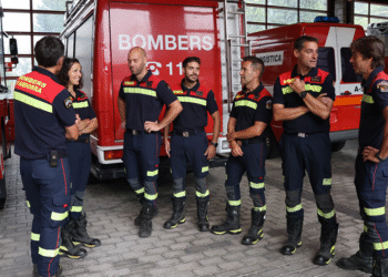Els bombers que es van desplaçar a Astúries.